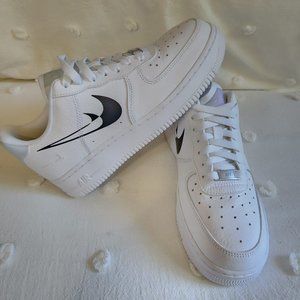 Nike Women Air Force 1 'Shadow Swoosh' Double Negative (8.5)